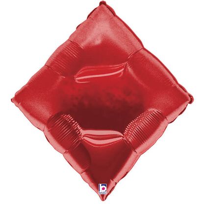 Fóliový balón supershape Casino Diamant červený 76cm