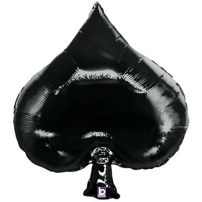 Fóliový balón supershape Casino Pik čierny 86cm