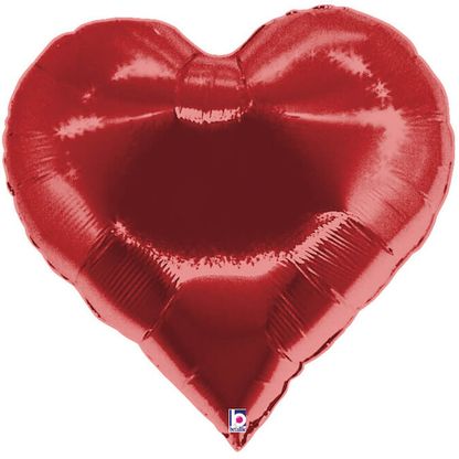 Fóliový balón supershape Casino Srdce červený 76cm