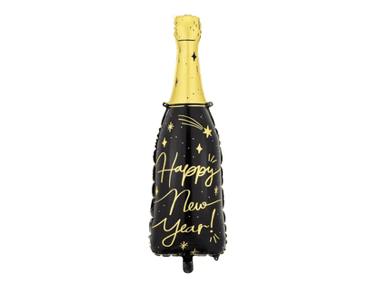 Fóliový balón supershape Šampanské Nový rok 39x98cm
