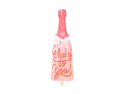 Fóliový balón supershape Šampanské ružové 38x97cm