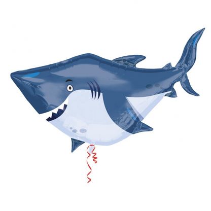 Fóliový balón supershape Žralok 101x81cm
