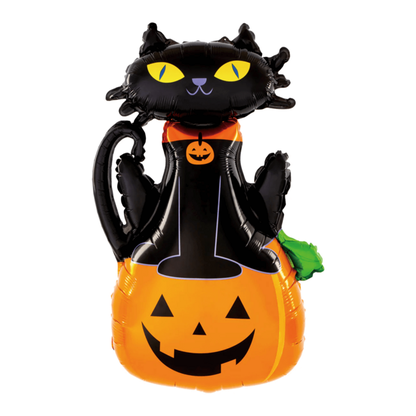 Fóliový multibalón Halloween Čierná mačka 68x97cm