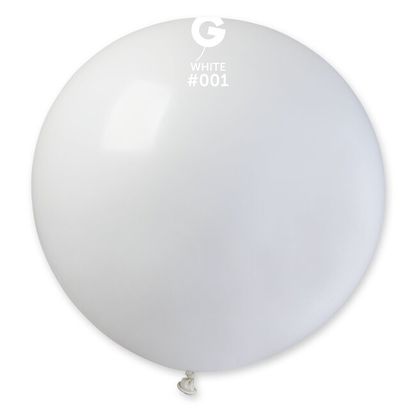 Balón veľký biely 80cm