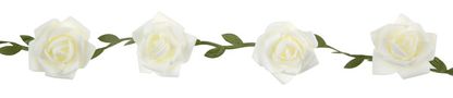 Girlanda Biele ruže 50mmx120cm
