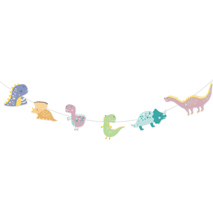 Girlanda Dinosauri farebné 300cm