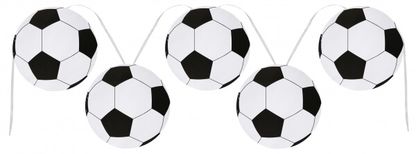Girlanda vlajočiek Futbalové lopty 20x600cm