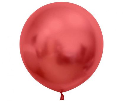 Guľatý balón červený saténový 60cm 2ks