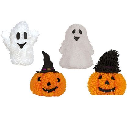 Gumové dekorácie Halloween s efektmi 4druhy 7cm 12ks