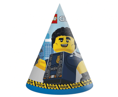 Party klobúčiky Lego City 6ks