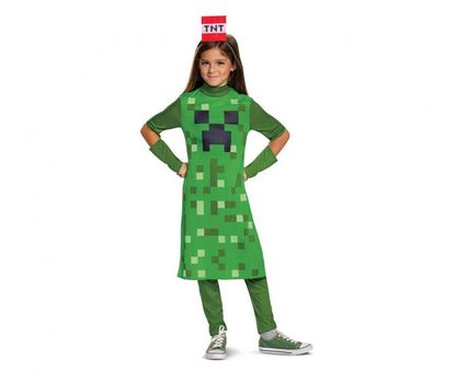 Kostým Minecraft Creeper dievča 7-8 rokov