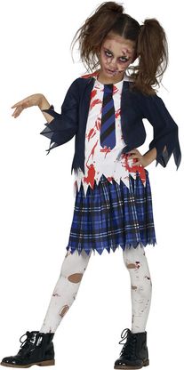 Kostým Školáčka Zombie 7-9 rokov
