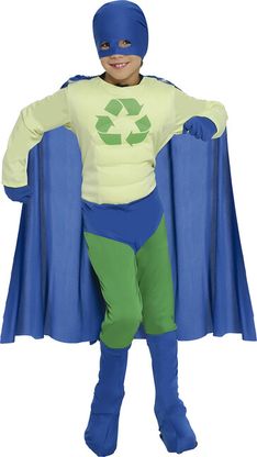 Kostým Superhrdina Recyklovania 5-6 rokov