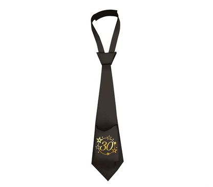 Kravata 30 čierno-zlatá 40cm