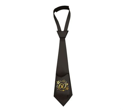 Kravata 60 čierno-zlatá 40cm