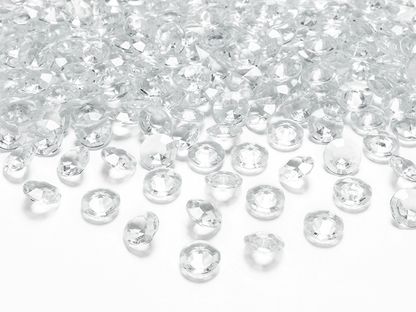 Kryštálové diamanty bezfarebné 100ks