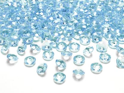 Kryštálové diamanty tyrkysové 100ks