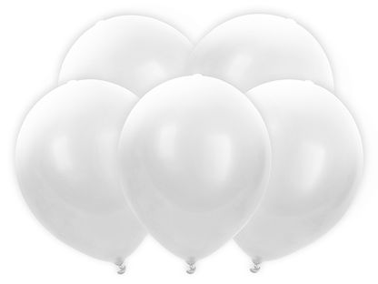 Svietiace balóny biele 27,5cm 5ks