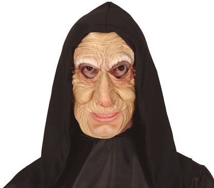 Maska Stará čarodejnica s kapucňou