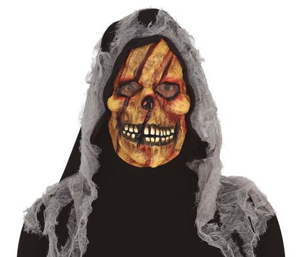 Maska Strašidelná lebka s jazvami PVC