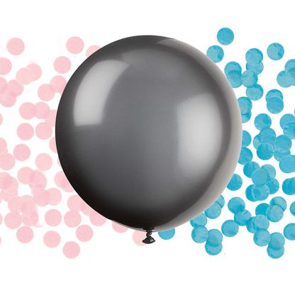 Balón veľký s konfetami Gender Reveal 60cm