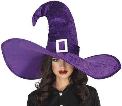 MEGA Čarodejnícky klobúk fialový