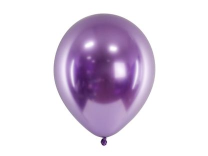 Saténové balóny fialové 30cm 50ks