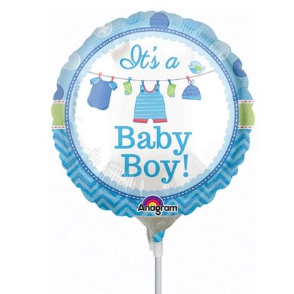 Mini fóliový balón It's a baby boy 23cm