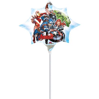 Mini fóliový balón Avengers hviezda 35cm