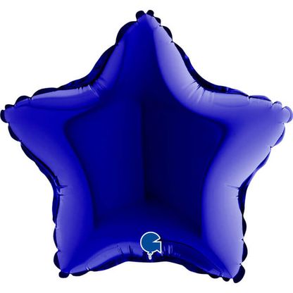 Mini fóliový balón hviezda tmavomodrá 23cm