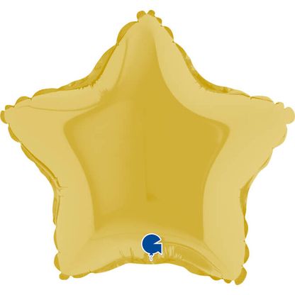 Mini fóliový balón hviezda žltá 23cm
