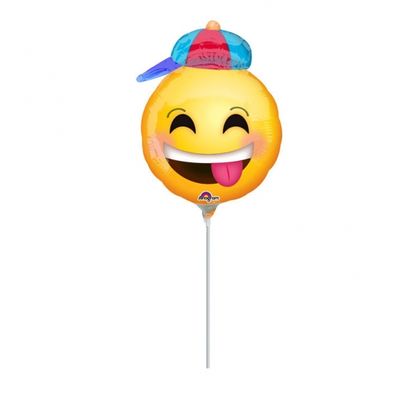 Mini fóliový balón Smiley with Hat 23cm