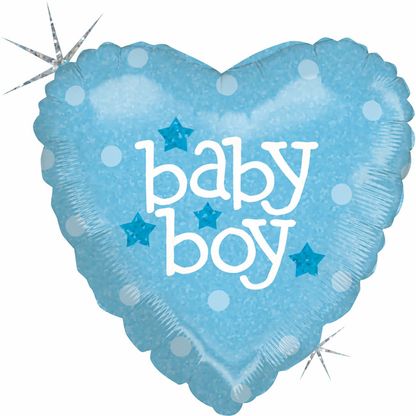 Mini fóliový balón srdce Baby Boy 23cm