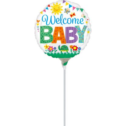 Mini fóliový balón Welcome Baby Cute 23cm