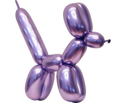 Modelovacie balóny fialové saténové 50ks 152cm