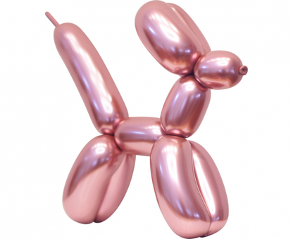 Modelovacie balóny saténové ružové 50ks 152cm