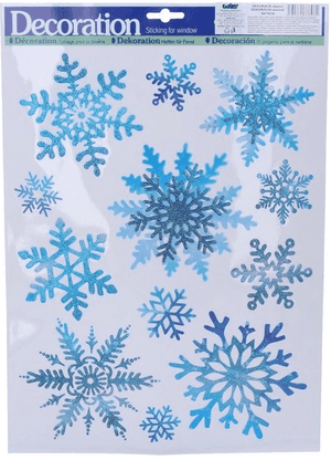 Vianočné nálepky na okno Snehové vločky 40,5x29cm