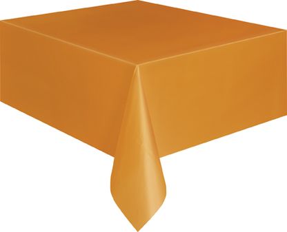 Plastový obrus oranžový 137x274cm