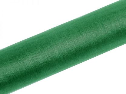 Organza smaragdovo zelená 0,16x9m