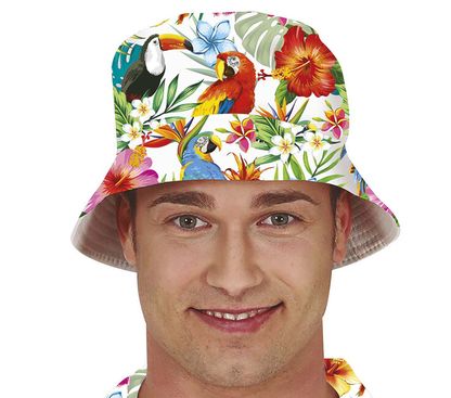 Pánsky havajský klobúk Papagáje