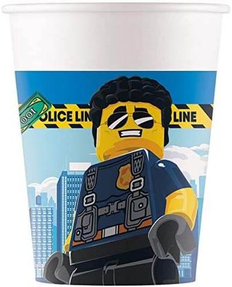 Papierové poháre Lego City 200ml 8ks