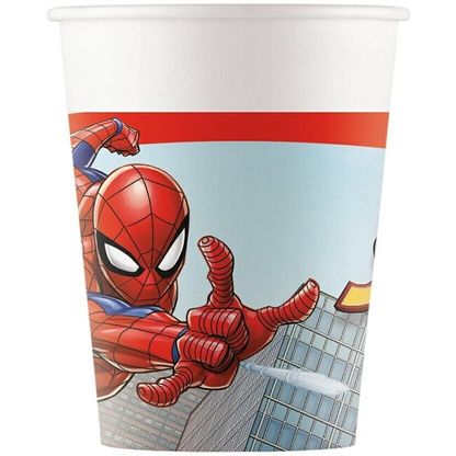 Papierové poháre Spiderman Fighter 200ml 8ks