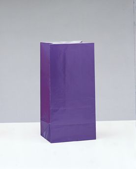 Papierové sáčky fialové 25cm 12ks