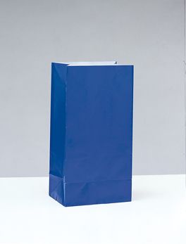 Papierové sáčky modré 25cm 12ks