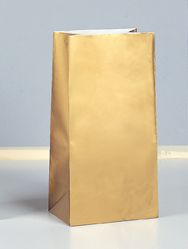 Papierové sáčky zlaté 25cm 12ks