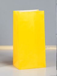 Papierové sáčky žlté 25cm 12ks