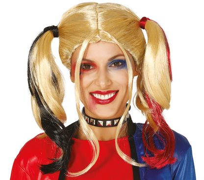 Parochňa Harley Quinn čierno-červená