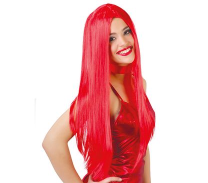 Parochňa dlhé červené vlasy