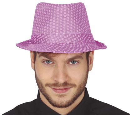 Párty klobúk svetlo fialový s trblietkami