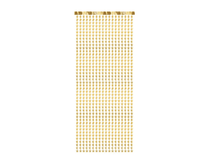 Párty opona zlaté hviezdy 100x245cm
